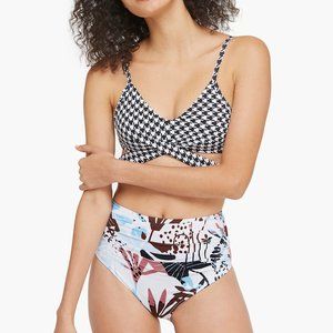 Purpleshe Floral Molded Cup Bikini Set